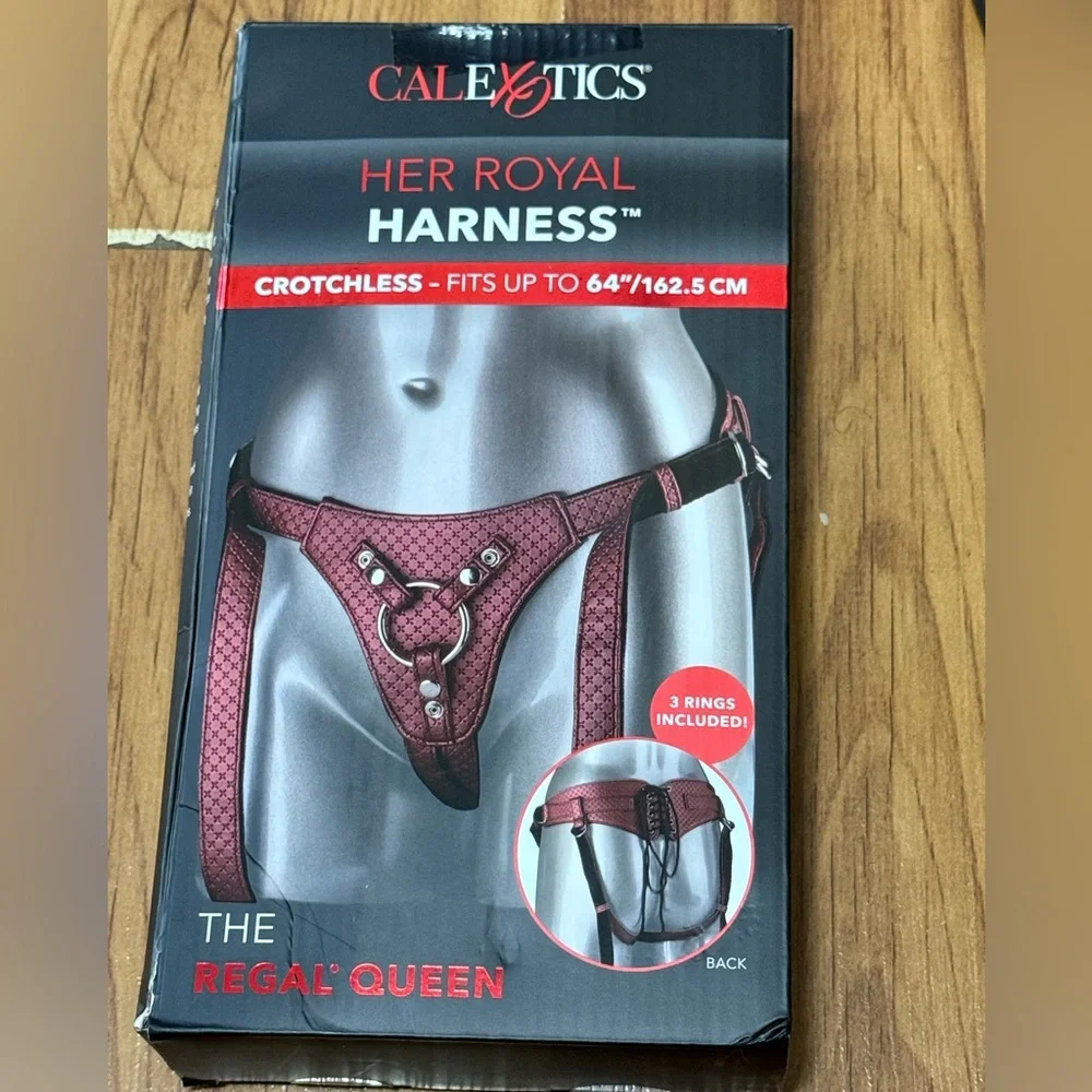 Her Royal Harness The Regal Queen Crotchless Vegan Leather Adjustable Harness. - Picture 1 of 3